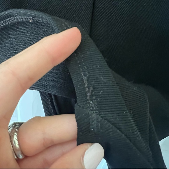 Vintage Anne Klein Classic Swim One Piece Belted Bathing Suit Black Size 12 - Picture 5 of 10